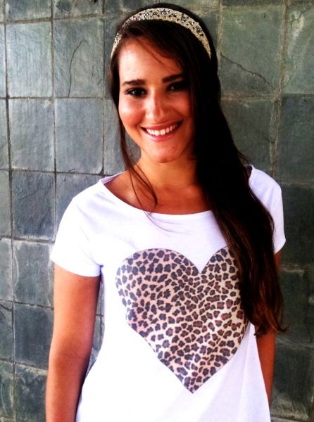 Tshirt Coração de Oncinha