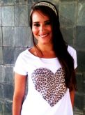 Tshirt Coração de Oncinha
